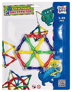 Конструктор магнитный "Фигуры" - Шестиугольник, 19 элементов (Kribly Boo, 1147)	